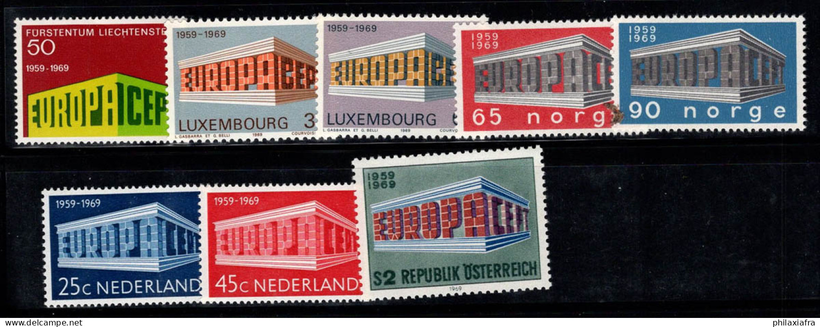 Europe CEPT 1970 Neuf ** 100% Belgique, Italie, Norvège - 1970