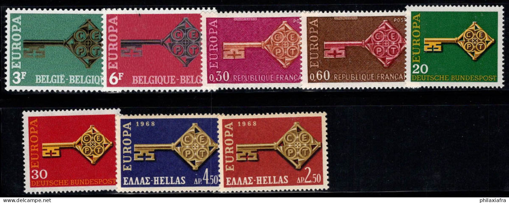 Europe CEPT 1968 Neuf ** 100% Espagne, Turquie, Saint-Marin - 1968