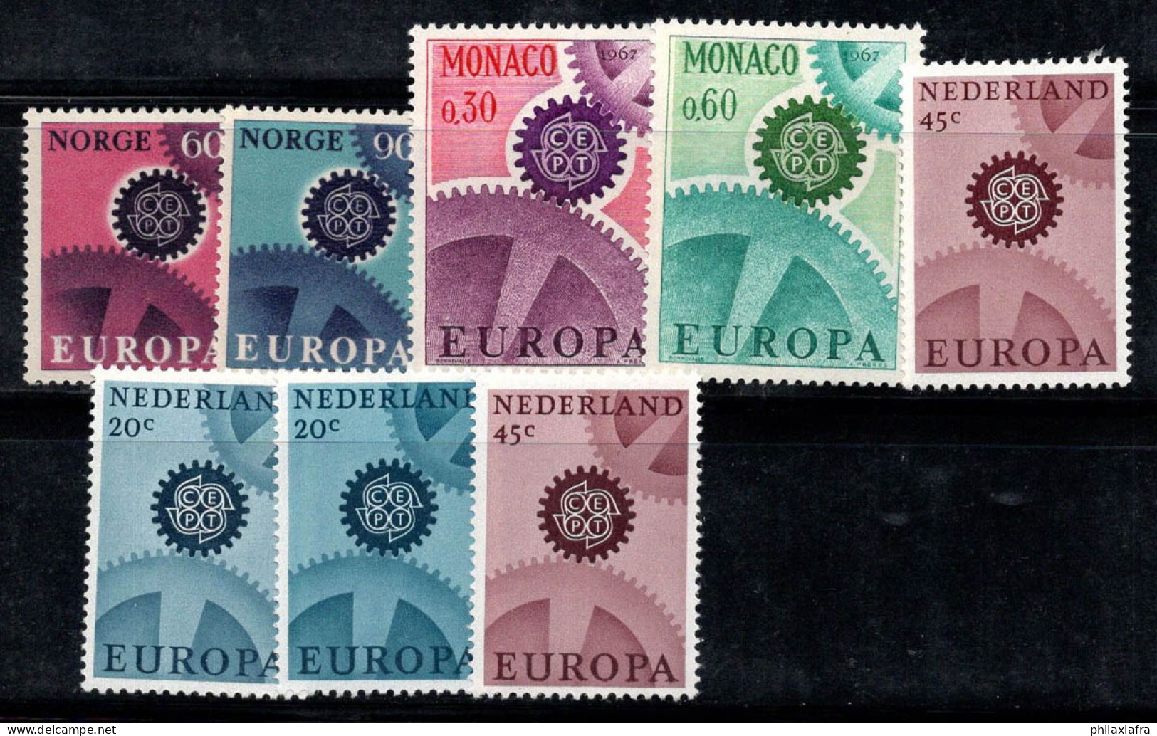 Europe CEPT 1967 Neuf ** 100% Monaco, Hollande, Norvège - 1967