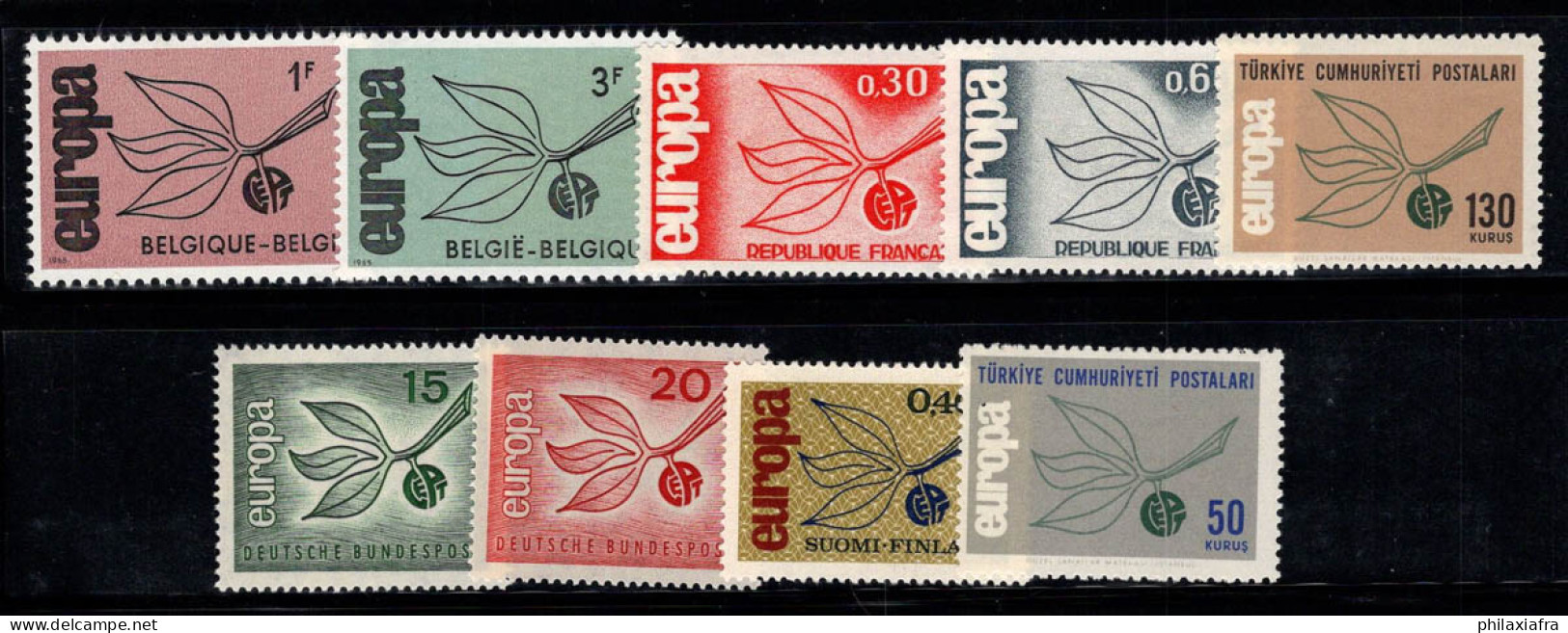 Europe CEPT 1965 Neuf ** 100% Belgique, Turquie, Allemagne - 1964