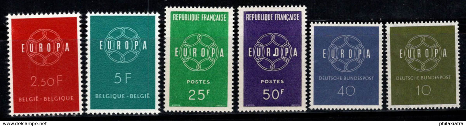 Europe CEPT 1959 Neuf ** 100% France, Belgique - 1959