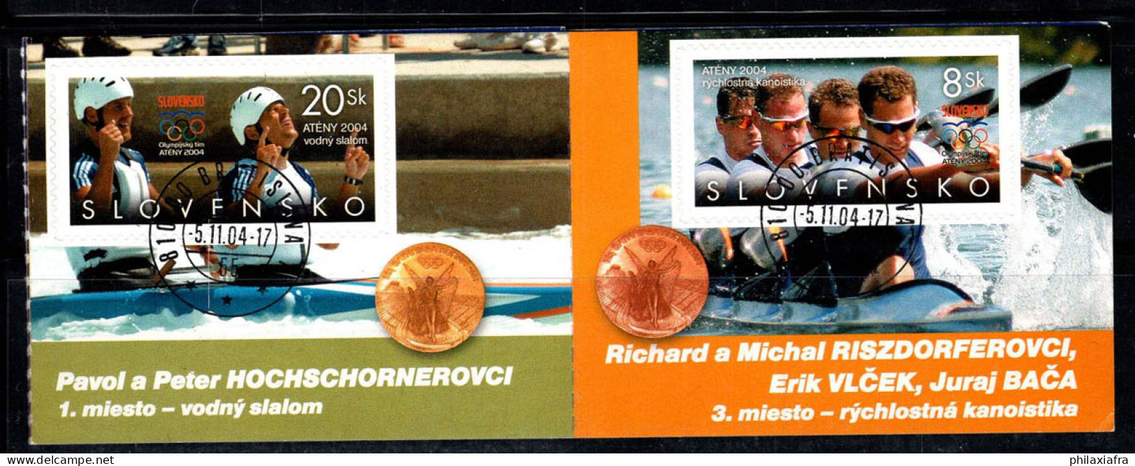 Slovaquie 2004 Mi. MH 0-51 Carnet 80% Oblitéré Jeux Olympiques, Médailles - Used Stamps