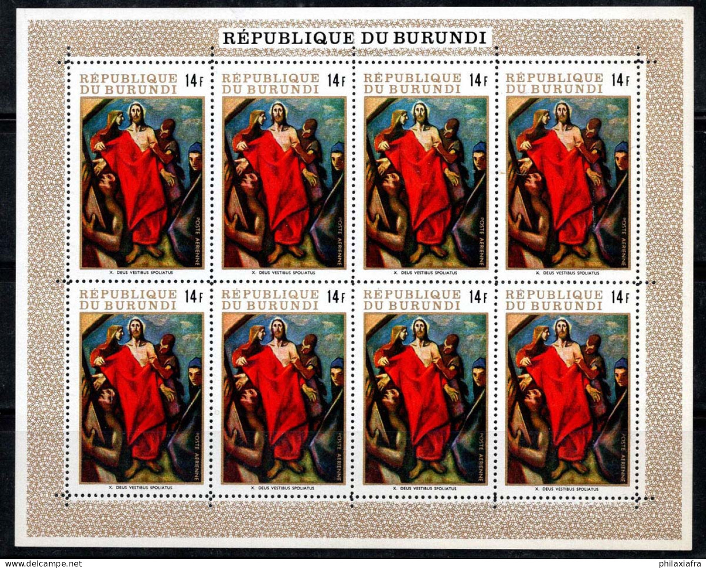 Burundi 1970 Mi. 571A Mini Feuille 100% Neuf ** Religion - Ungebraucht