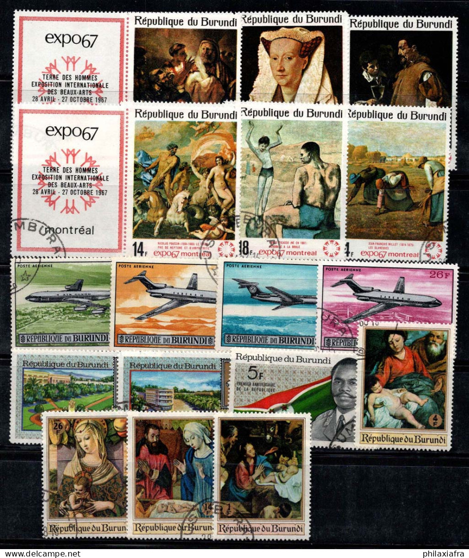 Burundi 1967 Oblitéré 100% Art, Peintures, Aviation - Used Stamps