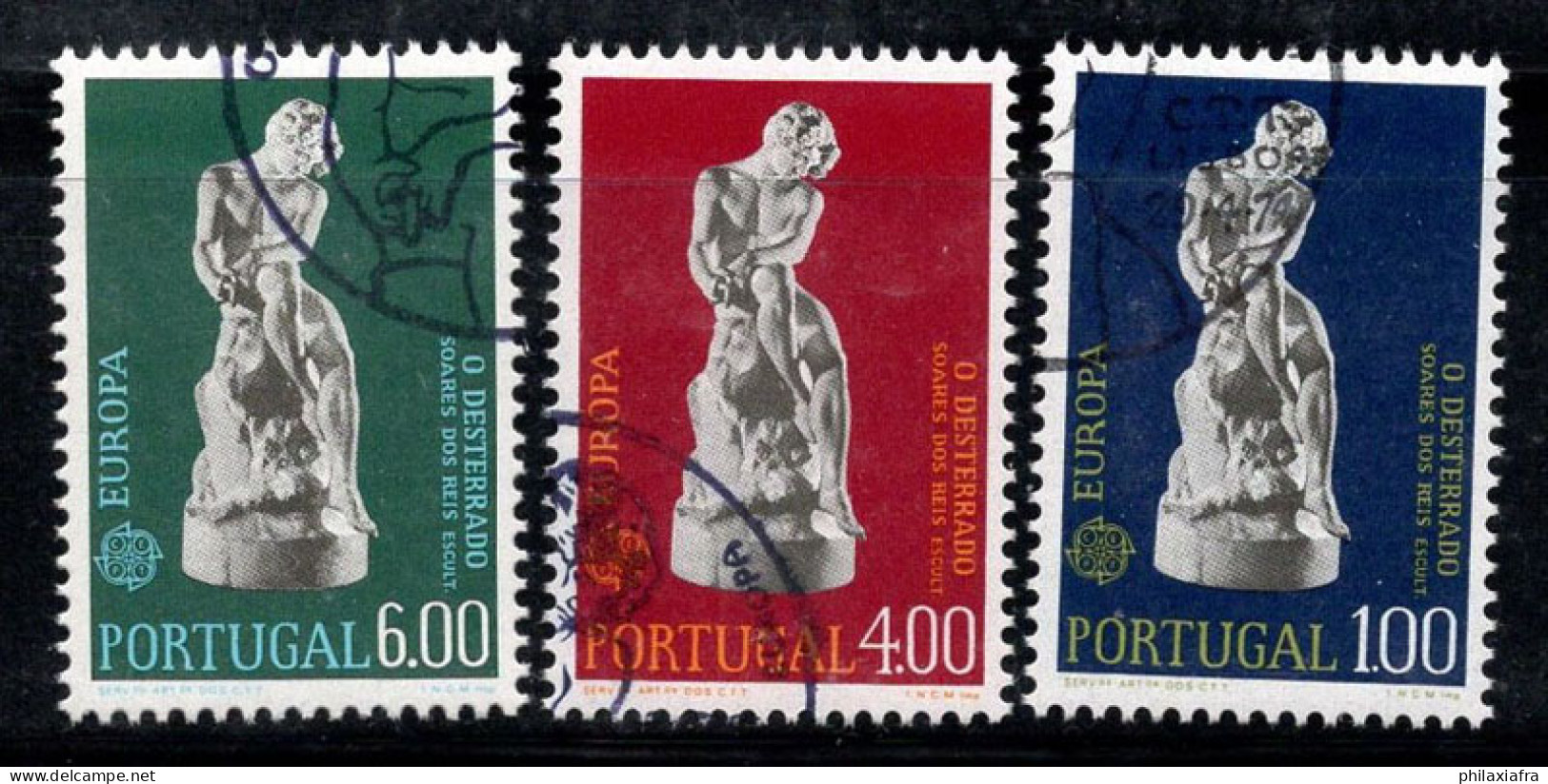 Portugal 1974 Mi. 1231-1233 Oblitéré 100% Europa CEPT, Statues - Oblitérés