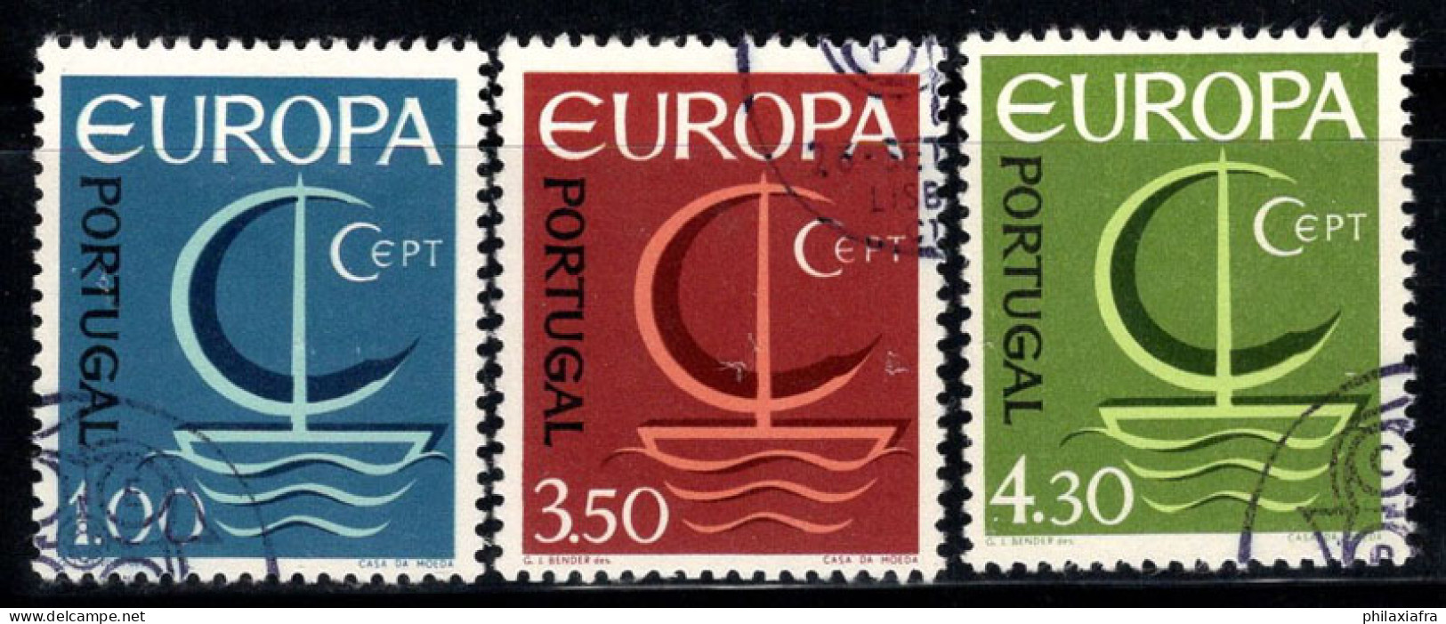 Portugal 1966 Mi. 1012-1014 Oblitéré 100% Europe CEPT, - Usati