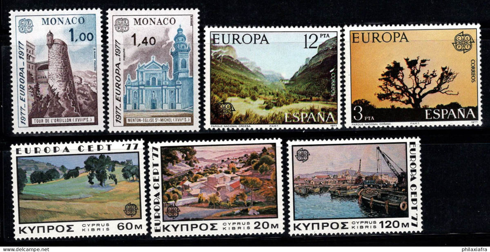 Europe CEPT 197 Neuf ** 100% Espagne, Monaco - 1977