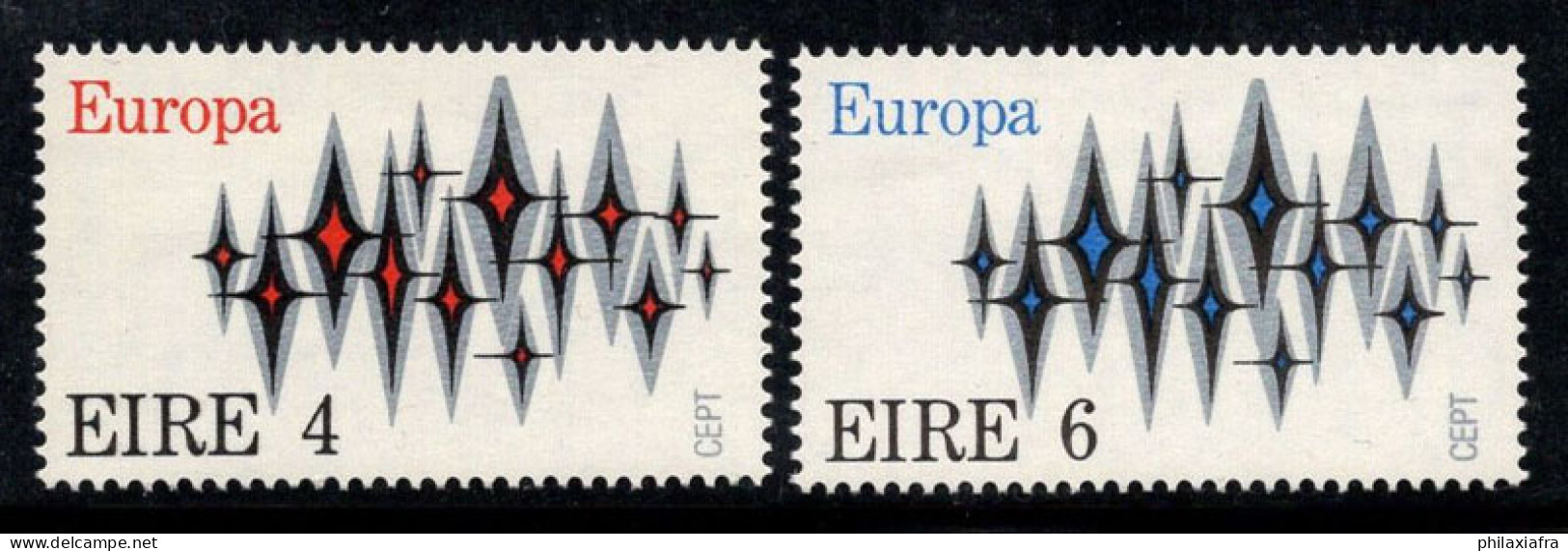Irlande 1972 Mi. 276-277 Neuf ** 100% Europe CEPT, étoiles - Unused Stamps