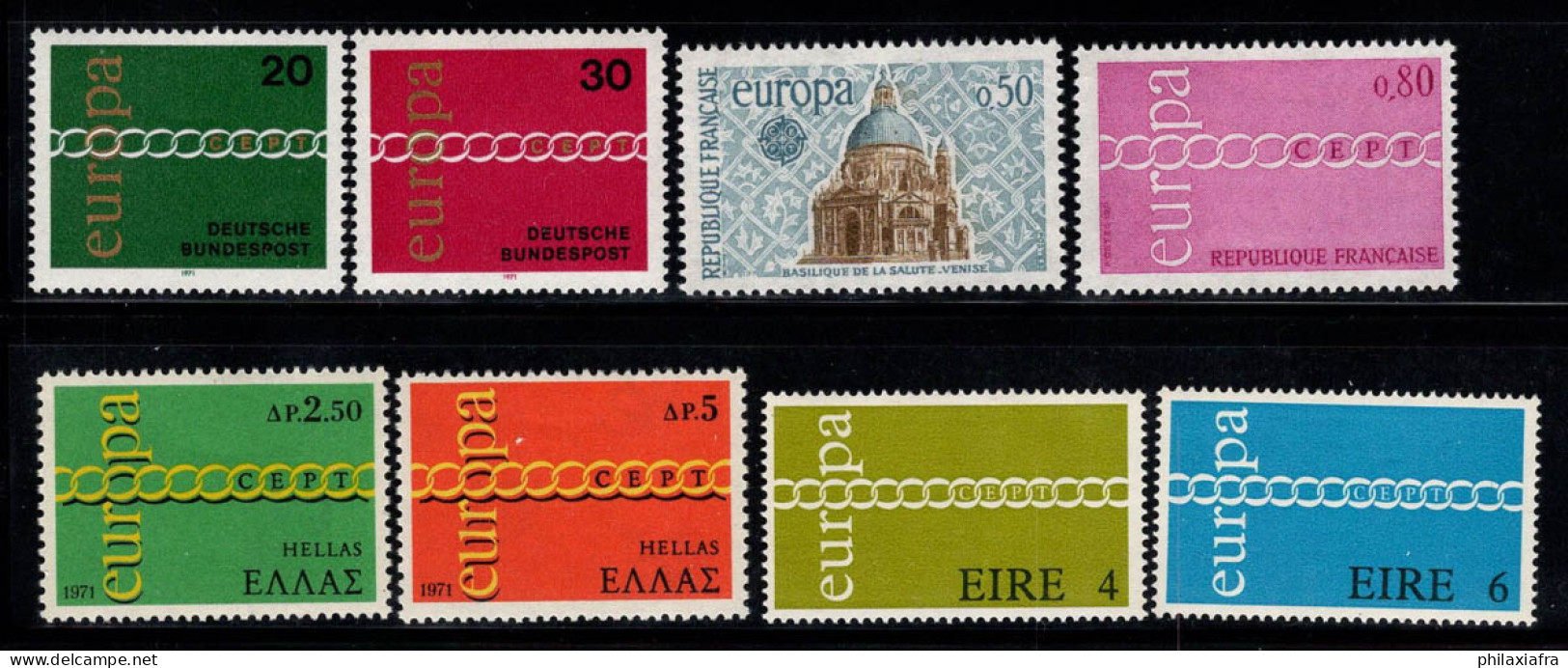 Europe CEPT 1971 Neuf ** 100% Irlande, Saint-Marin - 1971