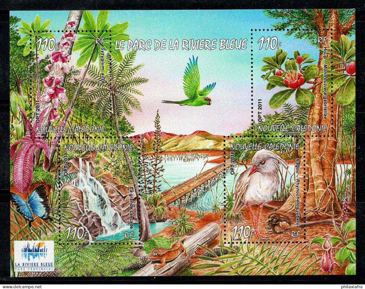 Nouvelle-Calendonie 2011 Mi. Bl. 45 Bloc Feuillet 100% Neuf ** Blue River Park, Animaux, Oiseaux, Nature - Blokken & Velletjes