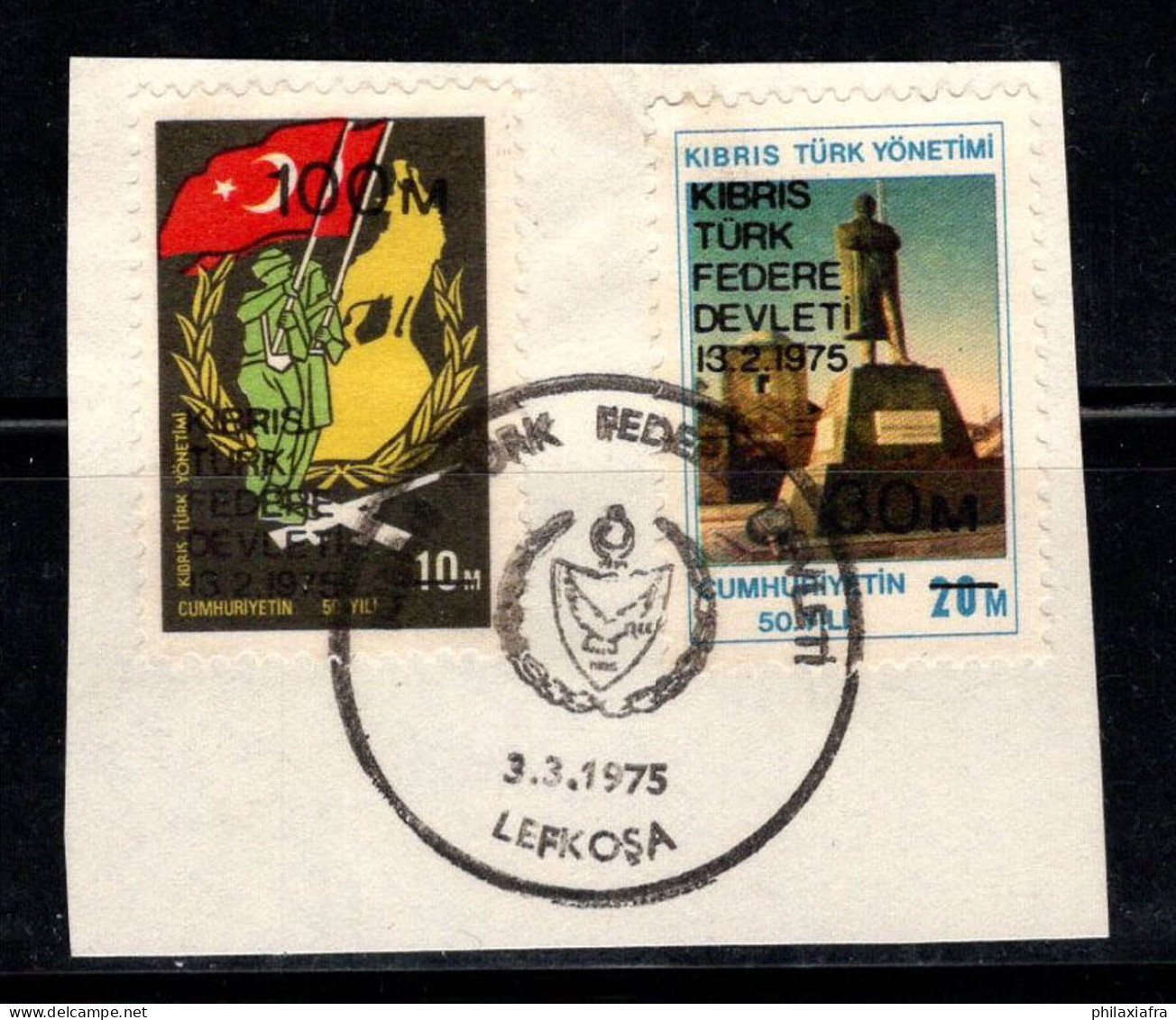 Chypre Turque 1975 Mi. 8-9 Oblitéré 100% Histoire - Used Stamps