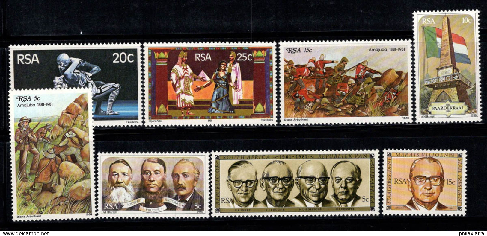 Afrique Du Sud 1976 Neuf ** 100% Personnalité, Emblèmes, Art, Peintures - Unused Stamps