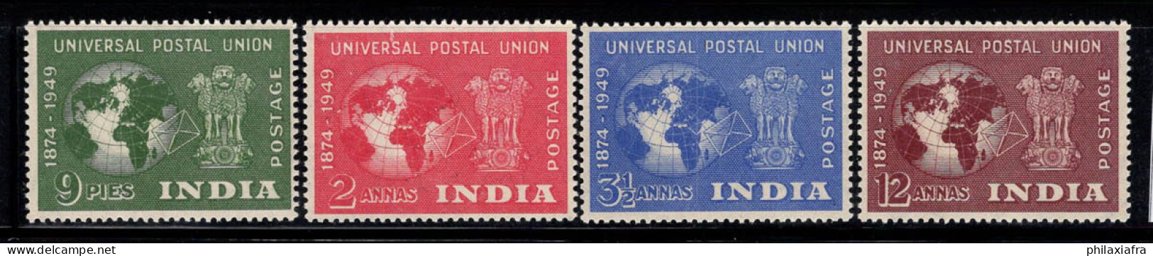 Inde 1949 Mi. 207-210 Neuf ** 100% UPU - Unused Stamps