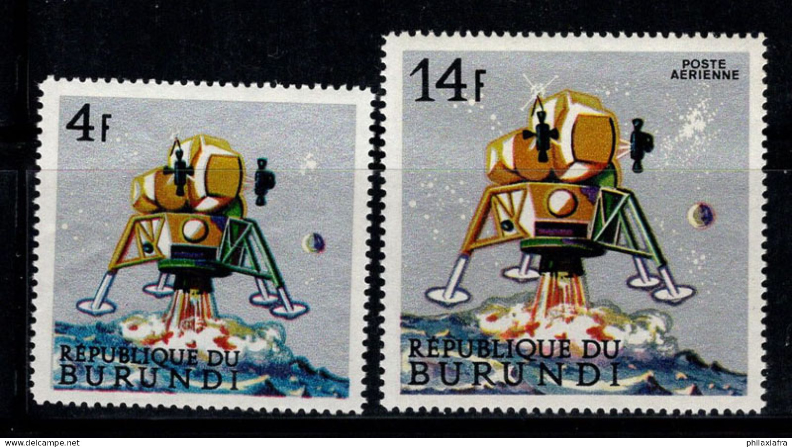 Burundi 1968 Mi. 401A, 405A Neuf ** 100% Exploration Spatiale, Vaisseau Spatial - Unused Stamps