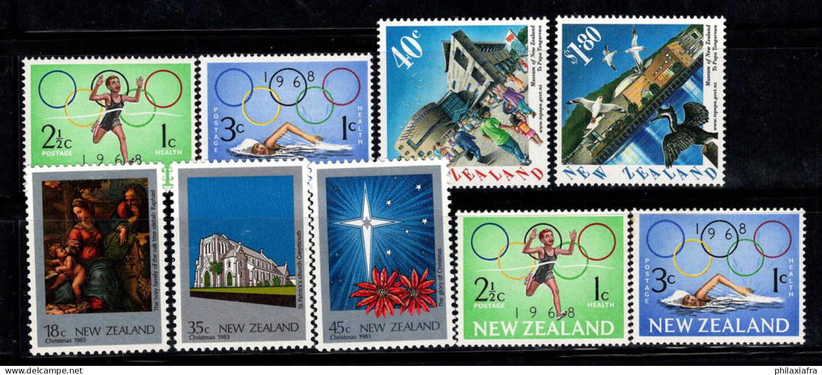 Nouvelle-Zélande 1960-69 Neuf ** 100% Jeux Olympiques, Religion, églises - Ongebruikt