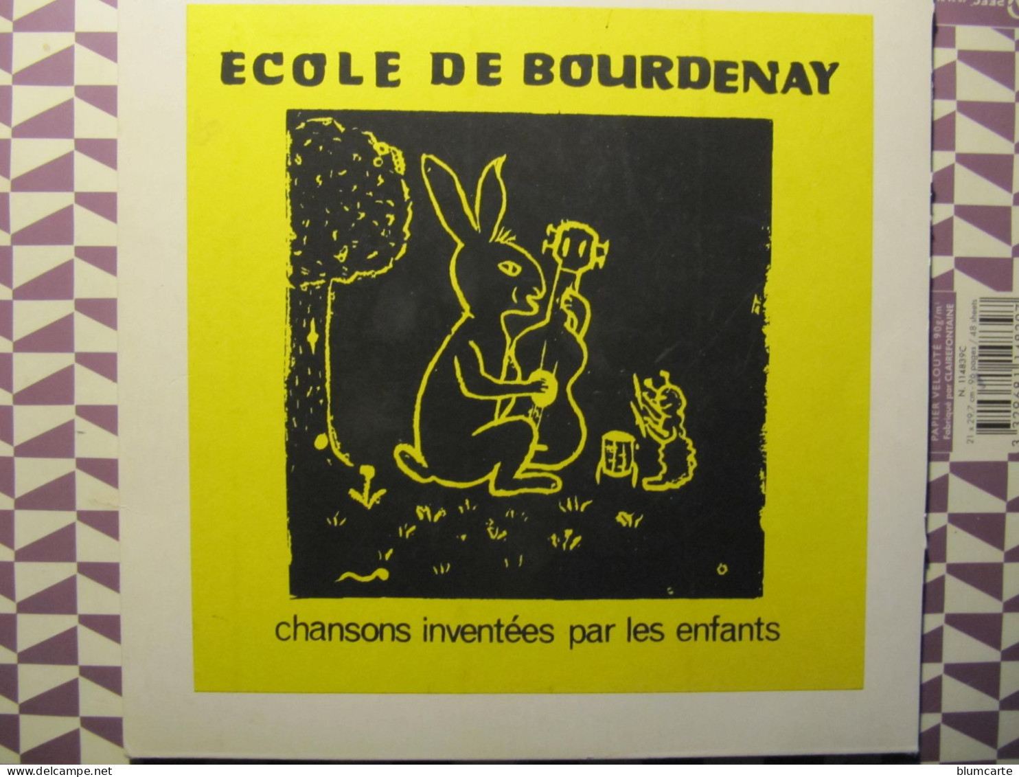 VINYLE 45 TRS - ECOLE DE BOURDENAY - PAROLES ET MUSIQUES DES ENFANTS DE VAL D'ORVIN - Niños
