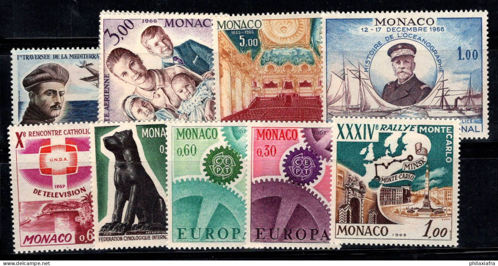 Monaco 1965-66 Neuf ** 100% Europa CEPT, Personnalités - Andere & Zonder Classificatie