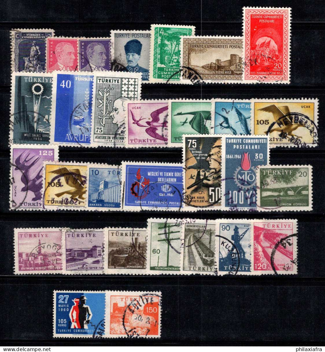 Turquie 1926-59 Oblitéré 100% Atatürk, Oiseaux, Monuments - Used Stamps