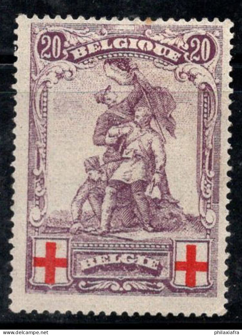 Belgique 1914 Mi. 106 Neuf * MH 100% Croix-Rouge, 20 C - 1914-1915 Croix-Rouge