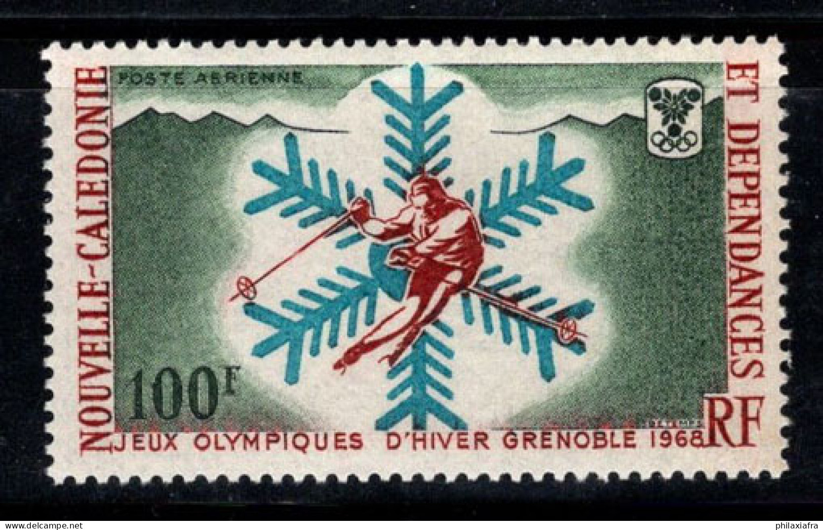 Nouvelle-Calédonie 1967 Mi. 447 Neuf ** 100% Jeux Olympiques, Grenoble, 100Fr - Ungebraucht