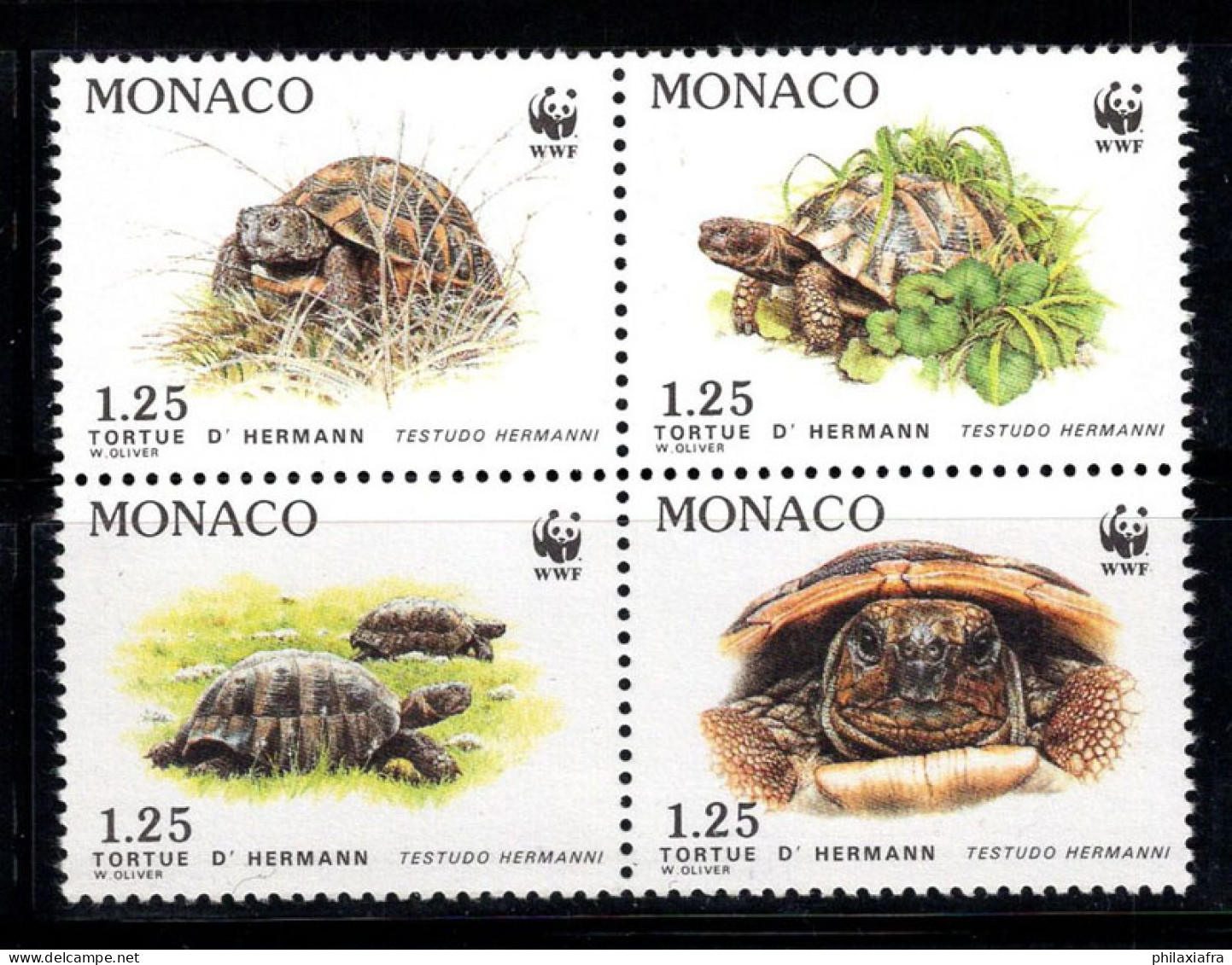 Monaco 1991 Mi. 2046-2049 Neuf ** 100% Wwf, Tortue - Andere & Zonder Classificatie