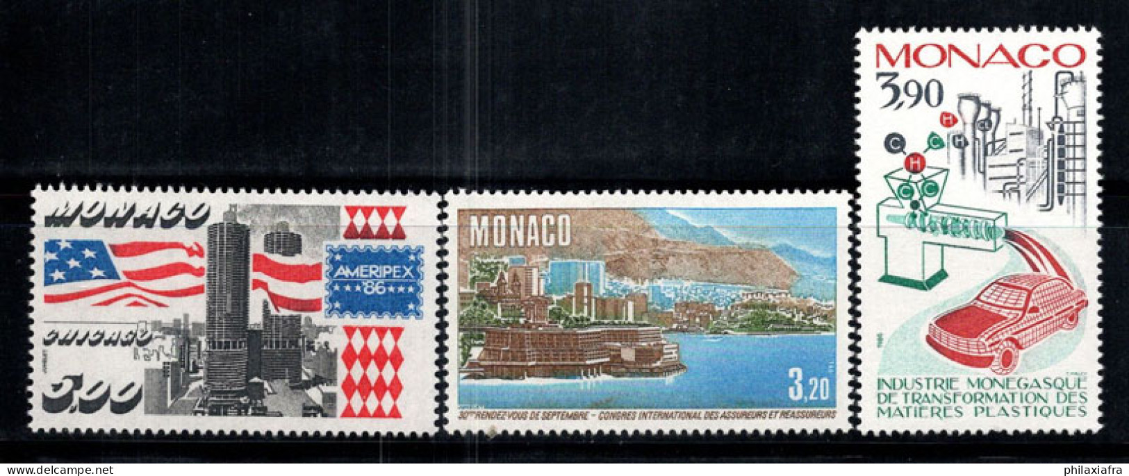 Monaco 1986 Mi. 1769-1770 Neuf ** 100% Industrie, Vues - Andere & Zonder Classificatie