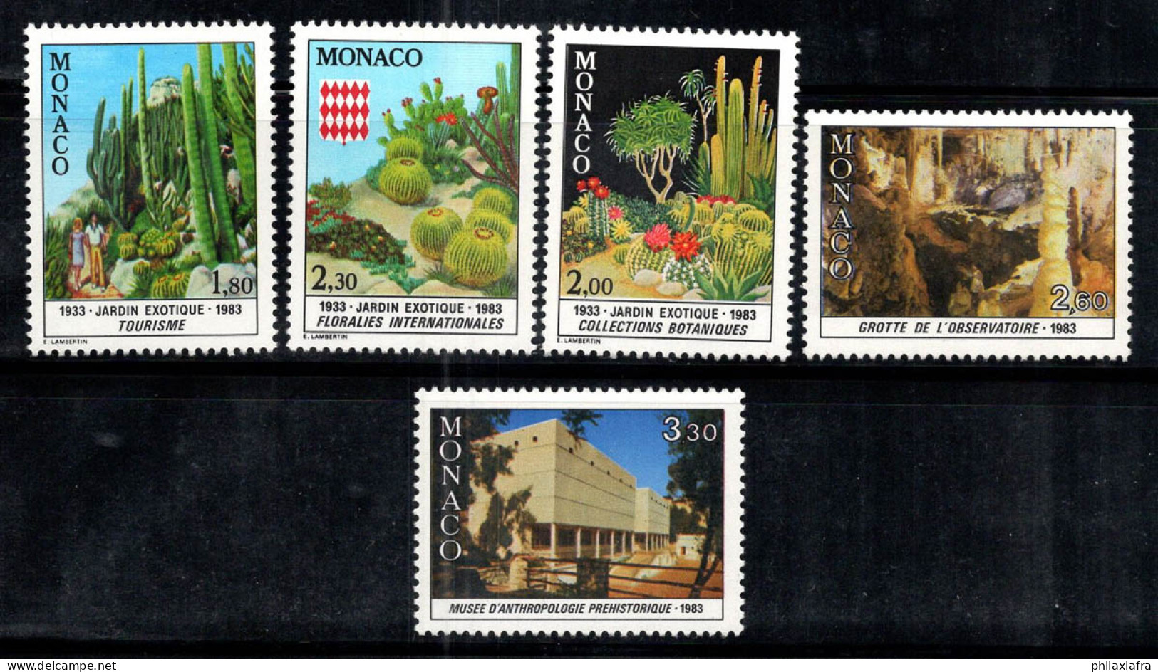 Monaco 1984 Mi. 1571-1575 Neuf ** 100% Jardin Exotique, Nature - Altri & Non Classificati