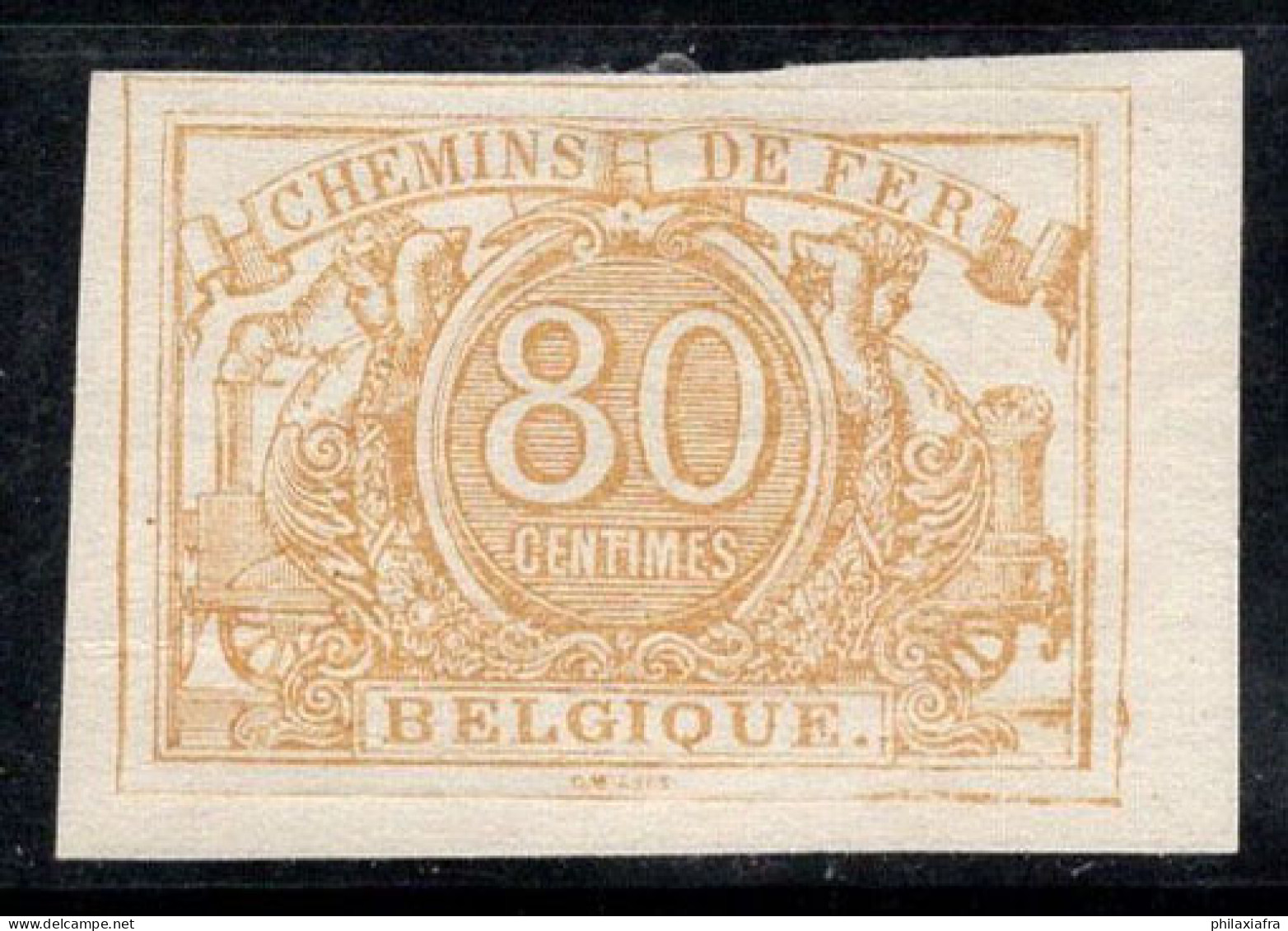 Belgique 1882 Mi. 12 Neuf * MH 40% Ferroviari, 80 C, Armoiries - Mint