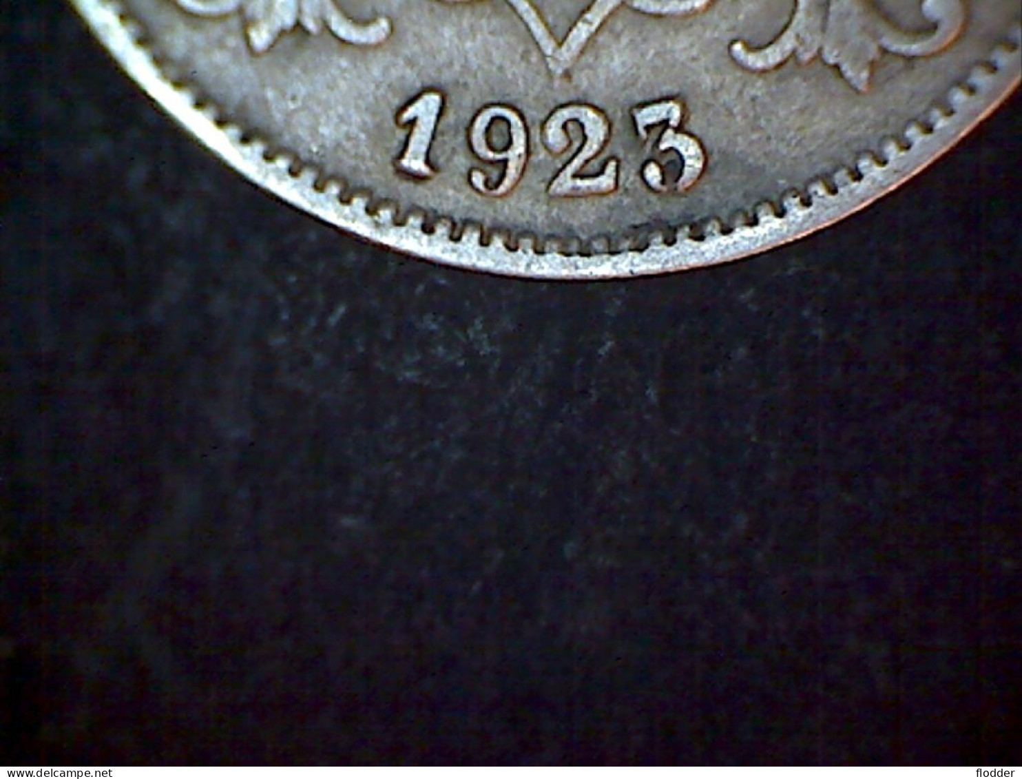 10 Centimes 1923, Decentraal Middengat, Dubbele 3 - 10 Cent