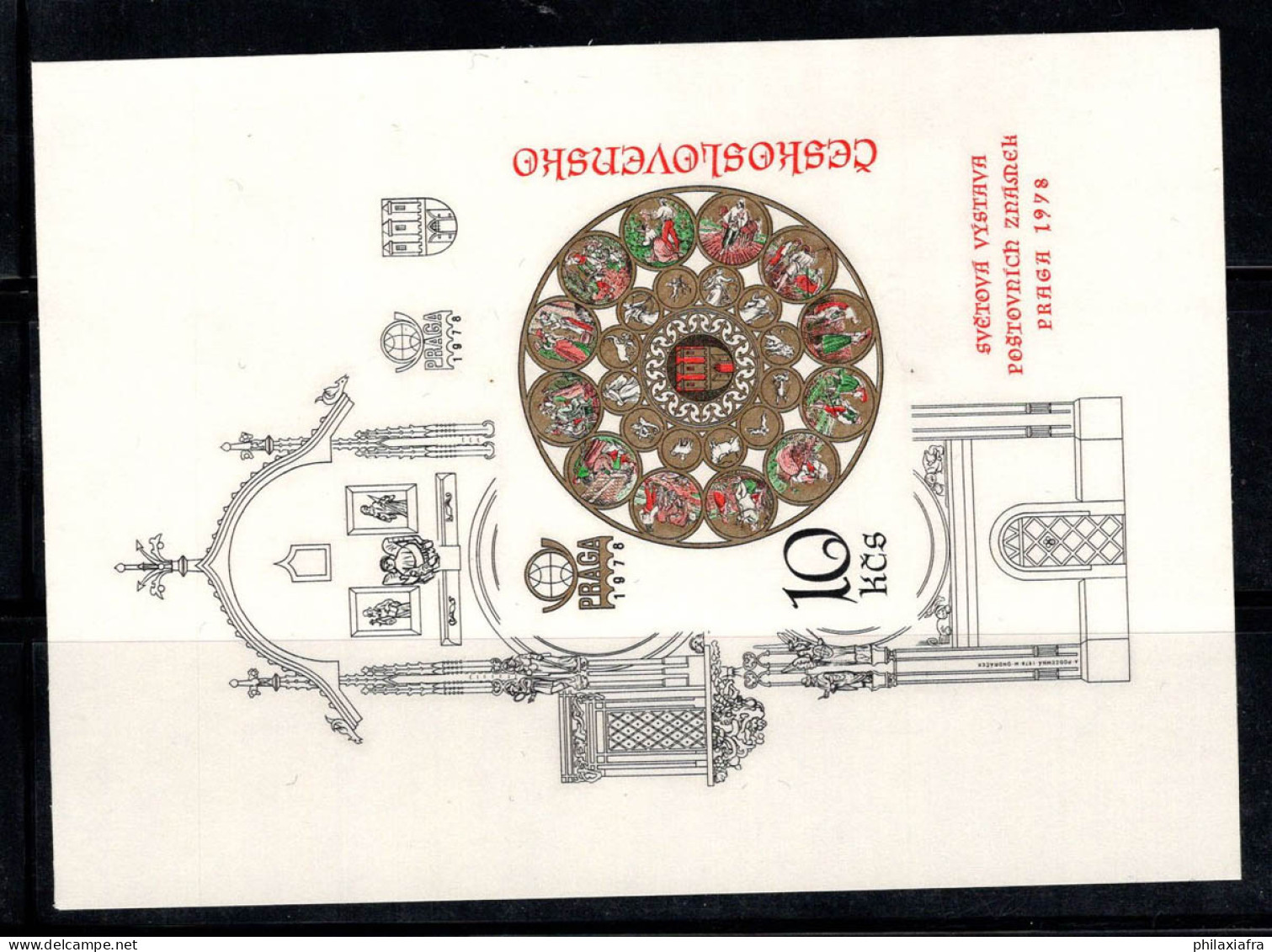 Tchécoslovaquie 1978 Mi. Bl. 35B Bloc Feuillet 100% Neuf ** Tour De L'horloge - Blocchi & Foglietti