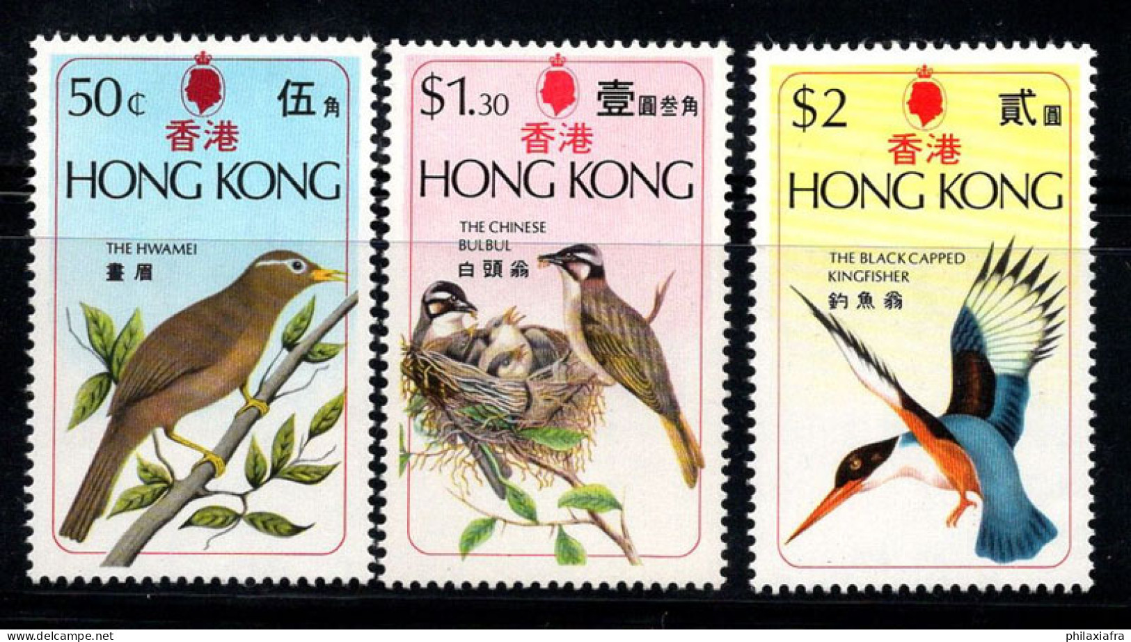 Hong Kong 1975 Mi. 313-315 Neuf ** 100% Oiseaux, 50c, 1.30$, 2$ - Nuevos