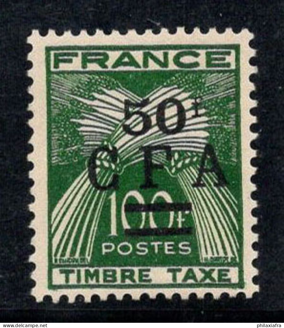 Réunion 1949 Yv. 44 Neuf ** 100% Timbre-taxe 50 F - Strafport