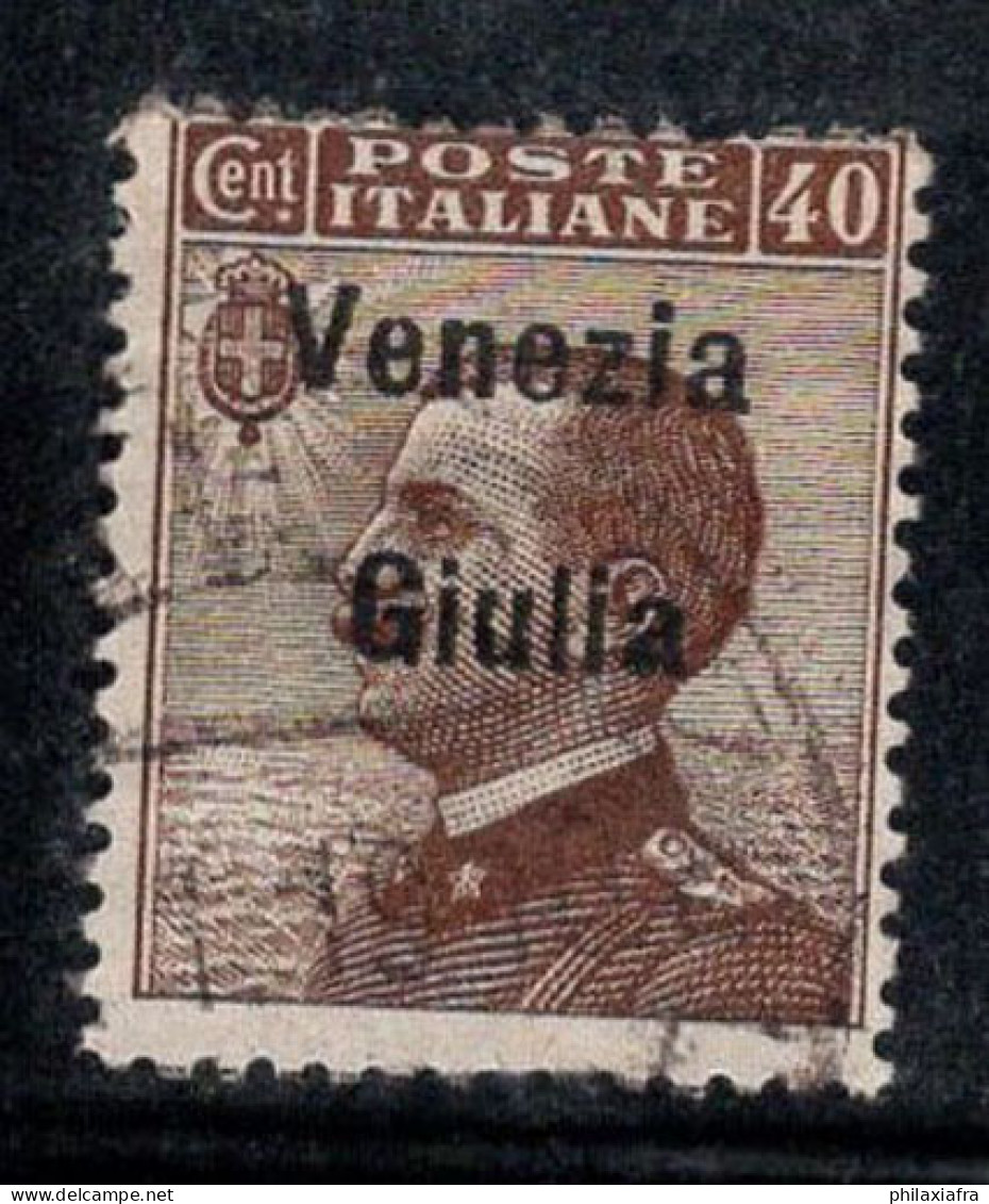 Vénétie Julienne 1918-19 Sass. 25 Oblitéré 60% 40 Cents - Venezia Giulia
