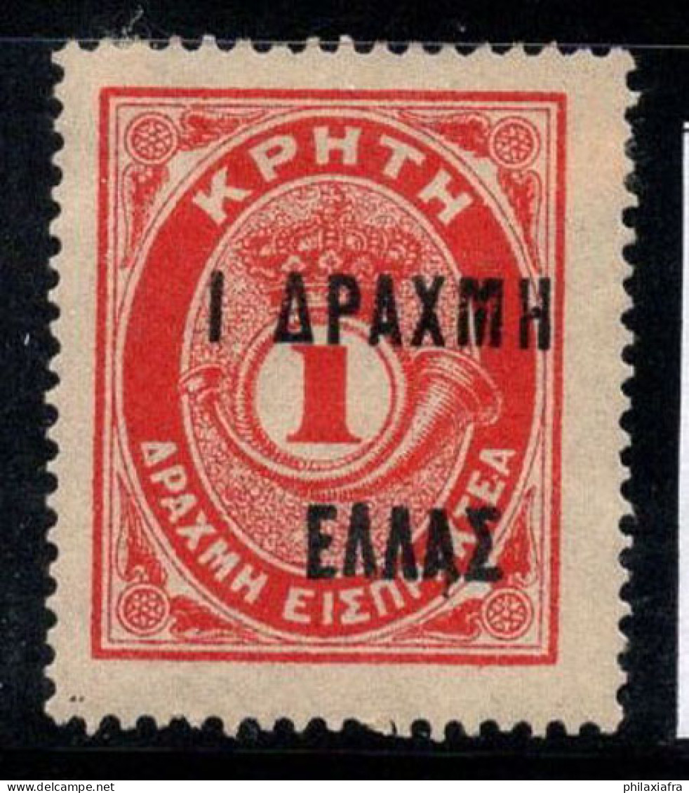 Craie 1908 Mi. 916 F Neuf * MH 100% 1 Dr, Timbre-taxe - Creta