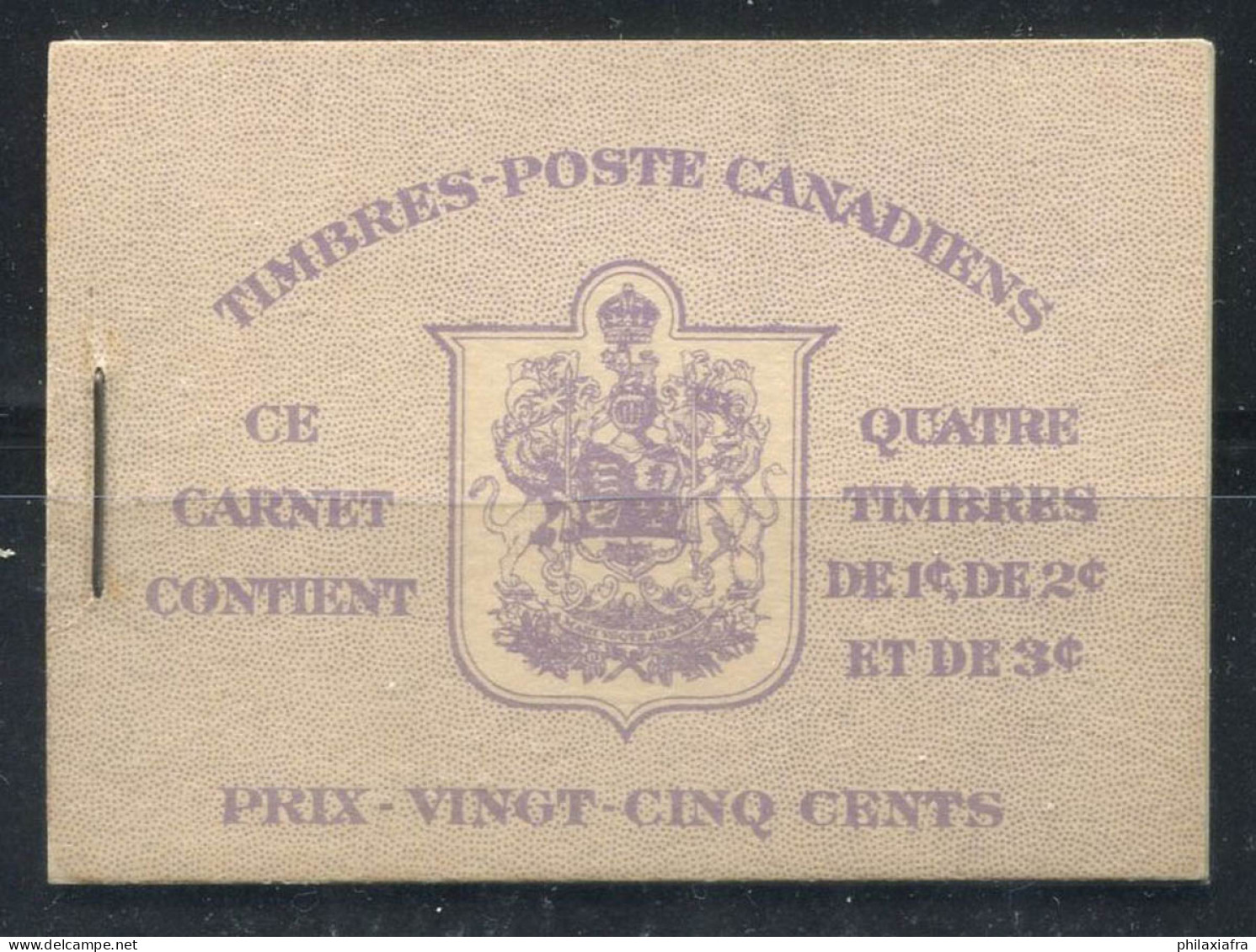 Canada 1942 SG SB 37a Carnet 100% Neuf ** Le Roi George VI - Libretti Completi