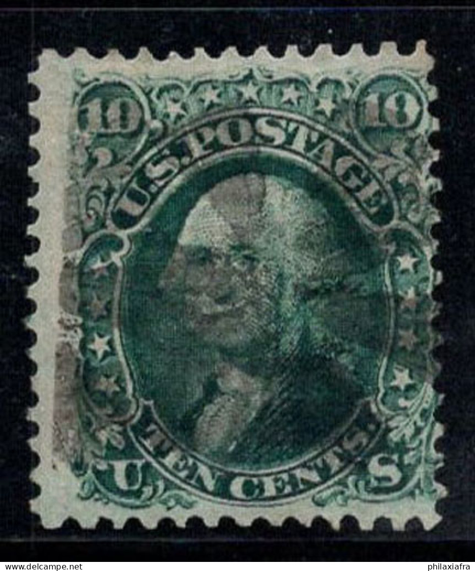 États-Unis 1861 Mi. 20 Oblitéré 100% 10 C, Avec Grille - Used Stamps