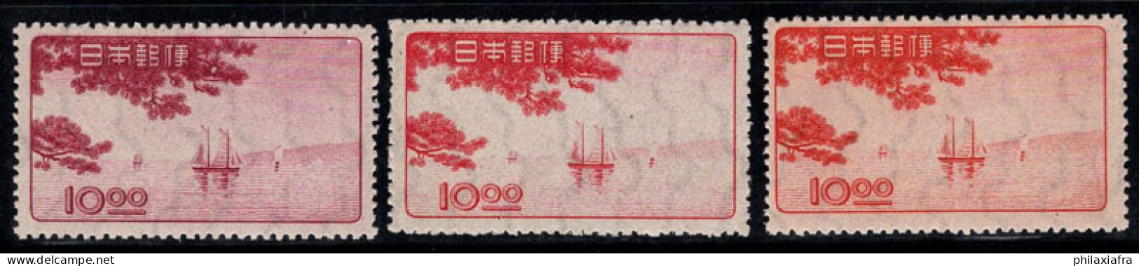 Japon 1949 Mi. 437-439 Neuf ** 100% Navire, Matsuyama, Takamatsu - Unused Stamps