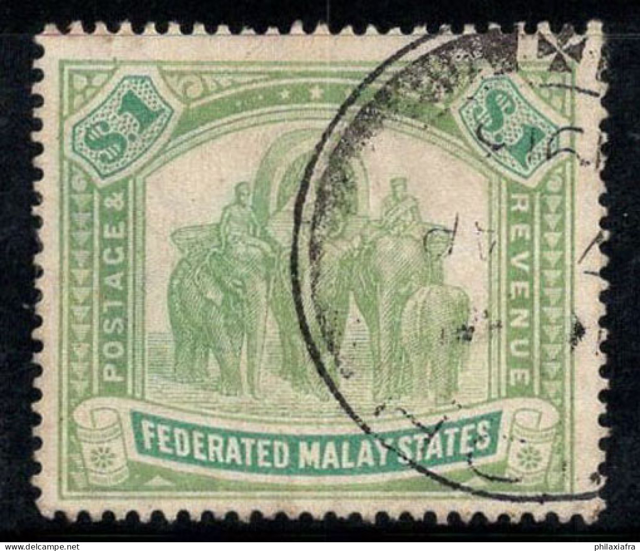 États Malais Fédérés 1904 SG 48 Oblitéré 100% 1, éléphant - Federated Malay States