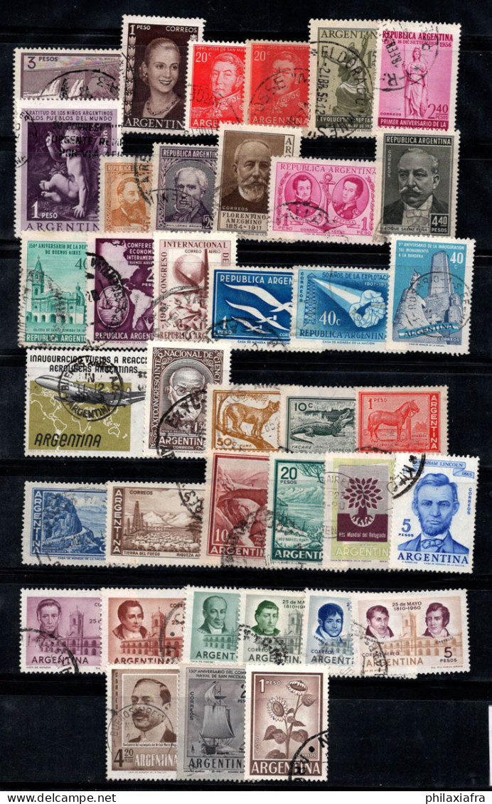 Argentine 1956-60 Oblitéré 100% Personnalité, Paysages, Culture - Oblitérés