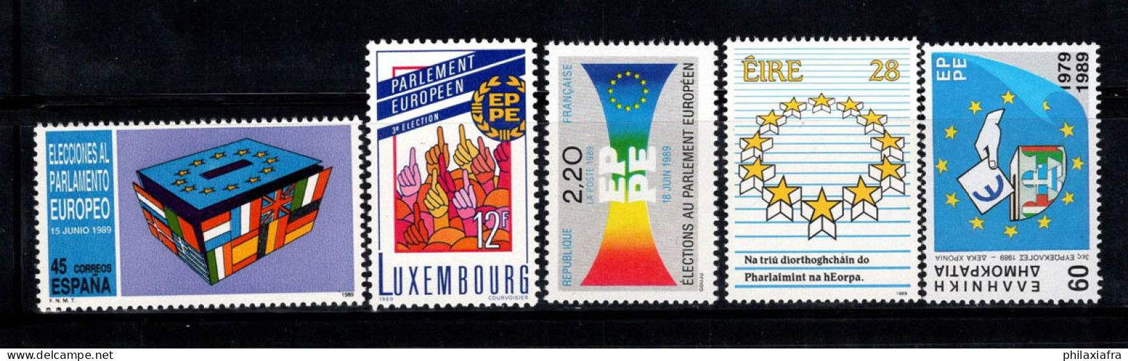 Europe CEPT 1989 Neuf ** 100% Danemark, Allemagne, Luxembourg - 1989