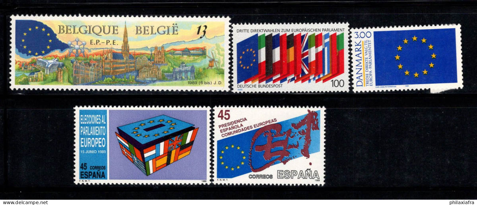 Europe CEPT 1989 Neuf ** 100% Belgique, Danemark, Allemagne - 1989