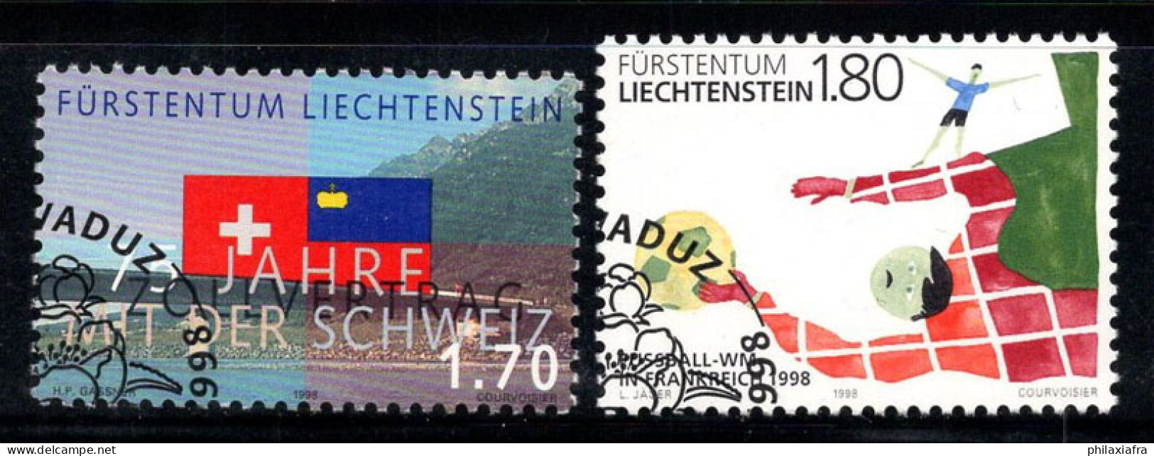 Liechtenstein 1998 Mi. 1171-72 Oblitéré 100% Croix-Rouge, Calciol,1.70 (Fr)... - Gebraucht