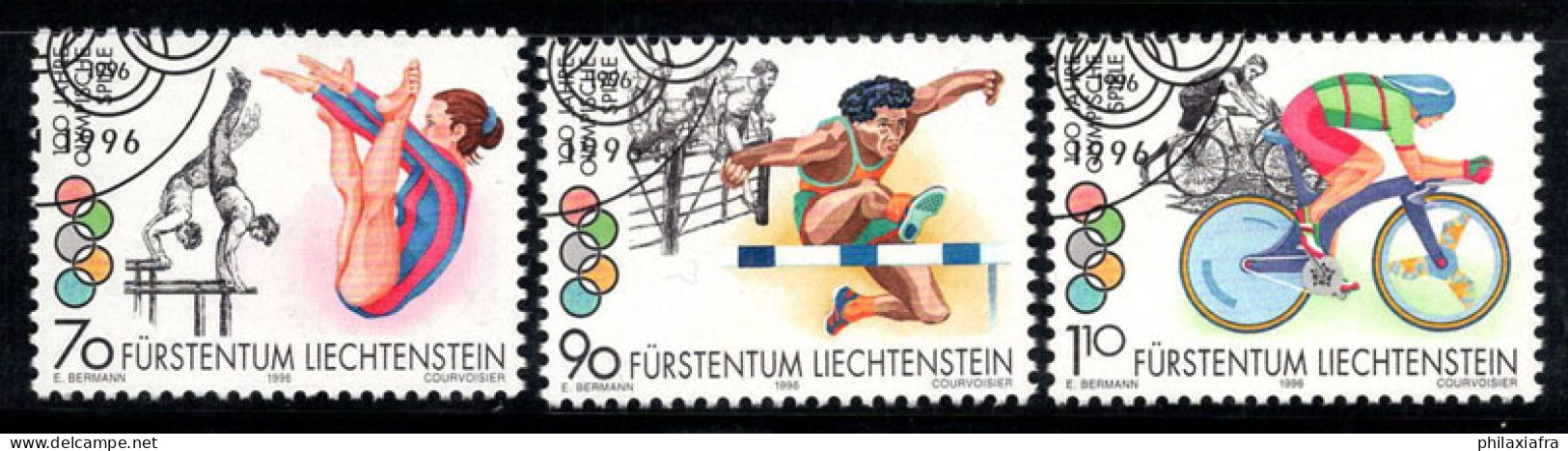 Liechtenstein 1996 Mi. 1129-31 Oblitéré 100% Jeux Olympiques, 70 (rp)... - Gebraucht