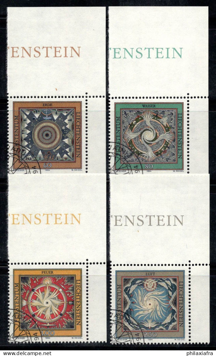 Liechtenstein 1994 Mi. 1099-1102 Oblitéré 100% Les Quatre éléments, 60 (rp)... - Gebraucht