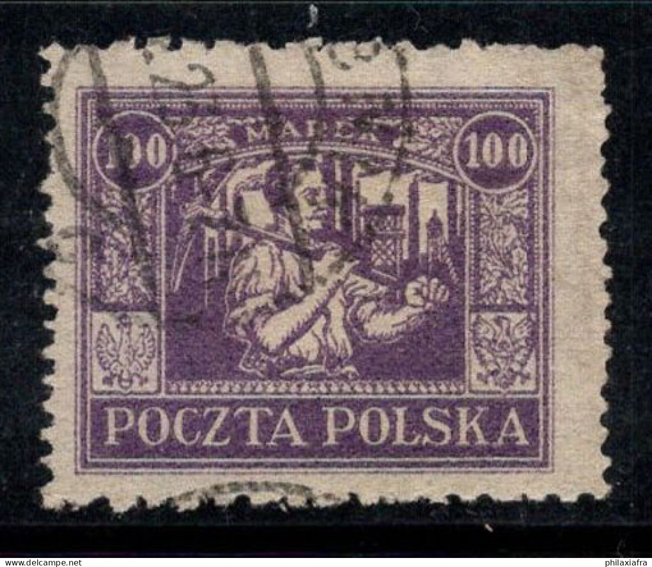 Pologne 1923 Mi. 18 Oblitéré 40% Silésie, 100 M - Other & Unclassified