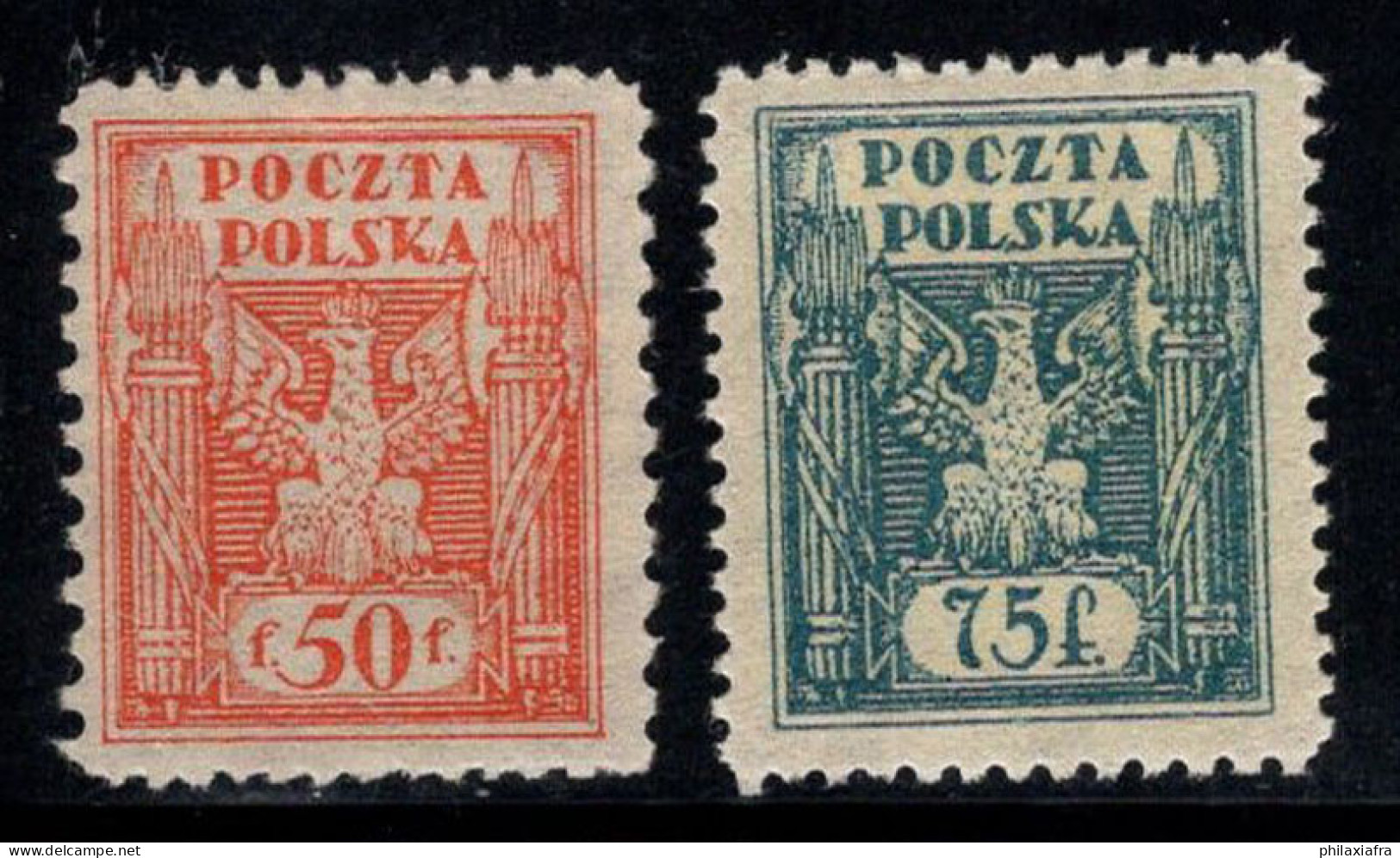 Pologne 1922 Mi. 5-6 Neuf * MH 100% Armoiries, Silésie - Altri & Non Classificati