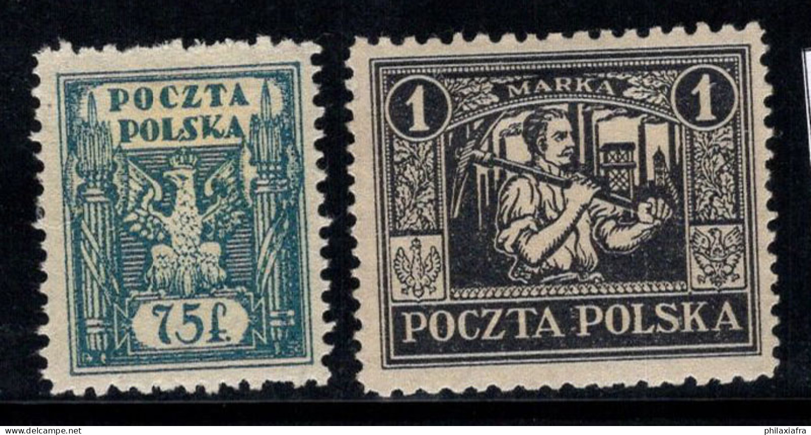 Pologne 1922 Mi. 6-7 Neuf * MH 100% Armoiries, Silésie - Altri & Non Classificati