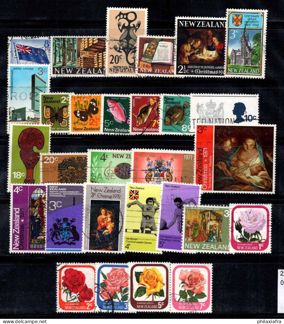 Nouvelle-Zélande 1967-75 Oblitéré 100% Poissons, Papillons, Art, Fleurs - Used Stamps