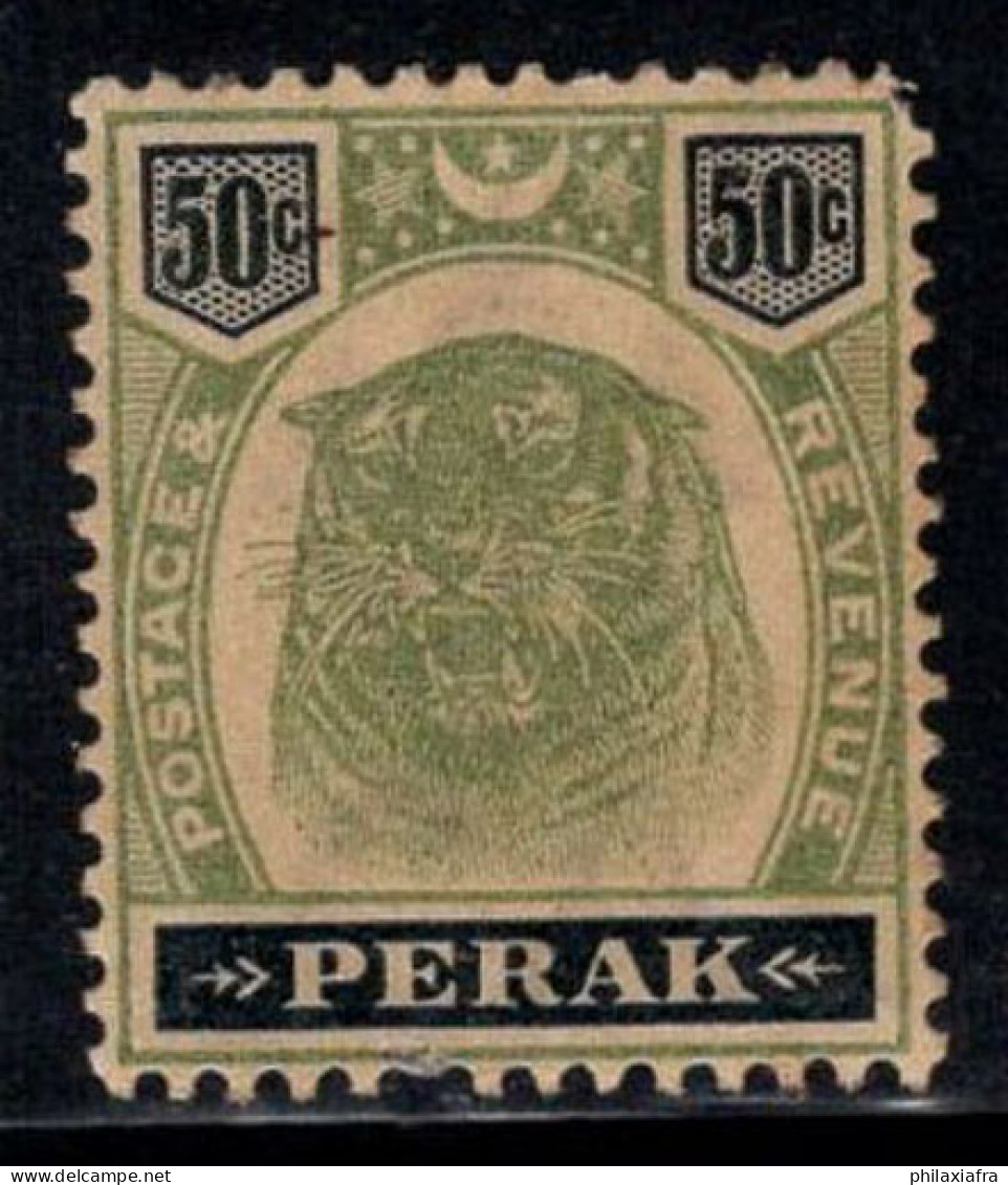 Perak 1895 Mi. 28 Oblitéré 40% Tigre, 50 C - Perak