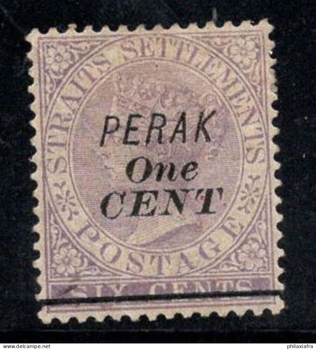 Perak 1891 Mi. 12 VI Oblitéré 80% 1 C, Reine Victoria Surimprimé - Perak